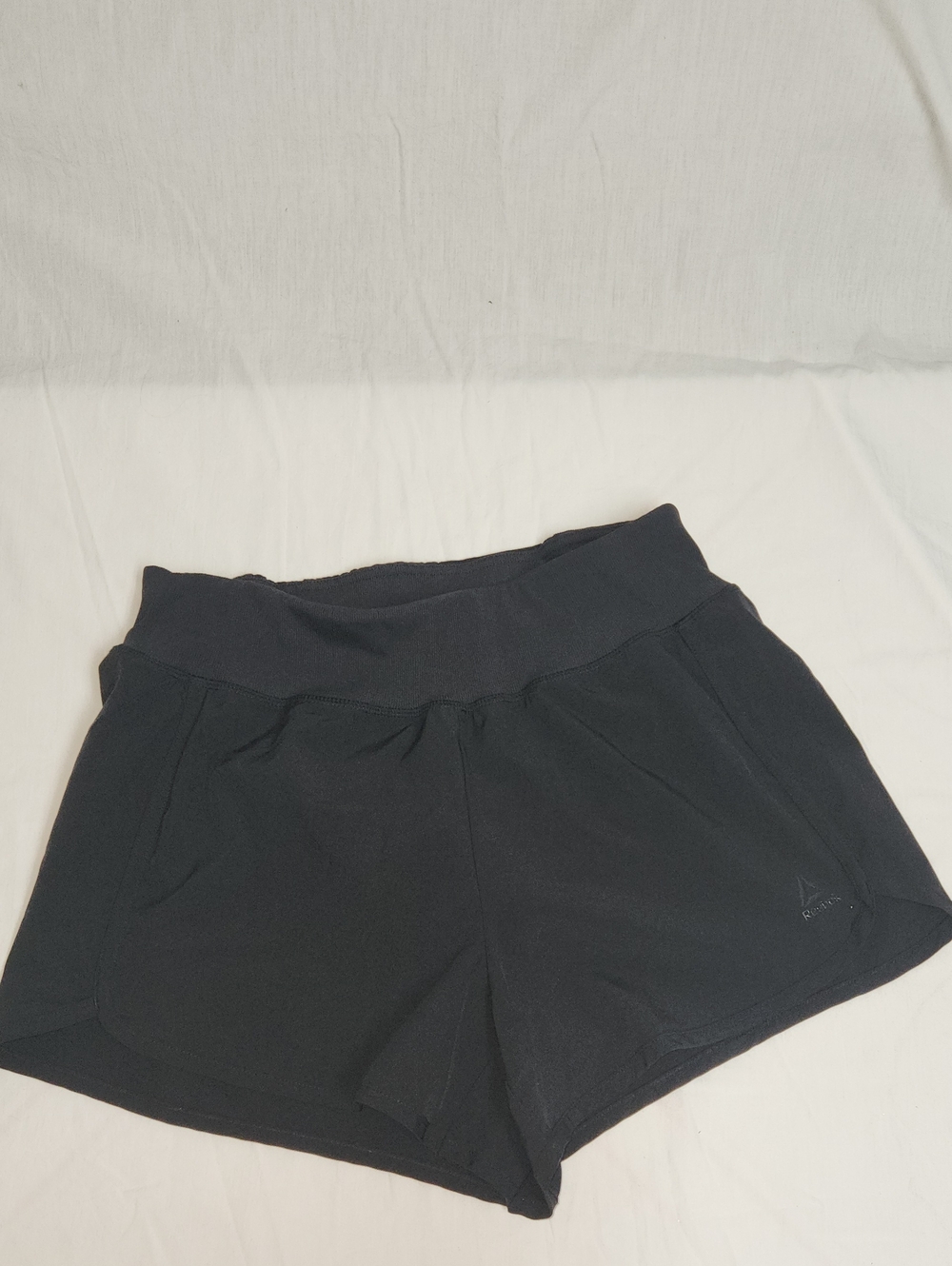 Reebok Black Women's Athletic Shorts with Wide Waistband